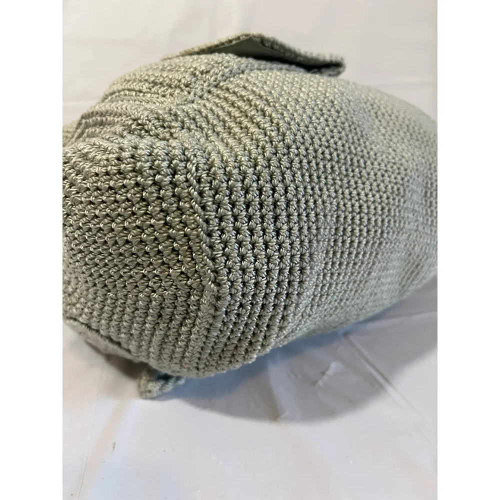 The Sak Dylan Backpack Purse Crochet light green